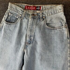 Levi's SilverTab Loose Jeans 90s USA Light Wash High Rise 100% Cotton 29x30 READ